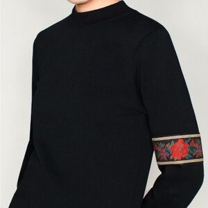 Cobalt Street floral band organic cotton sweatshirt